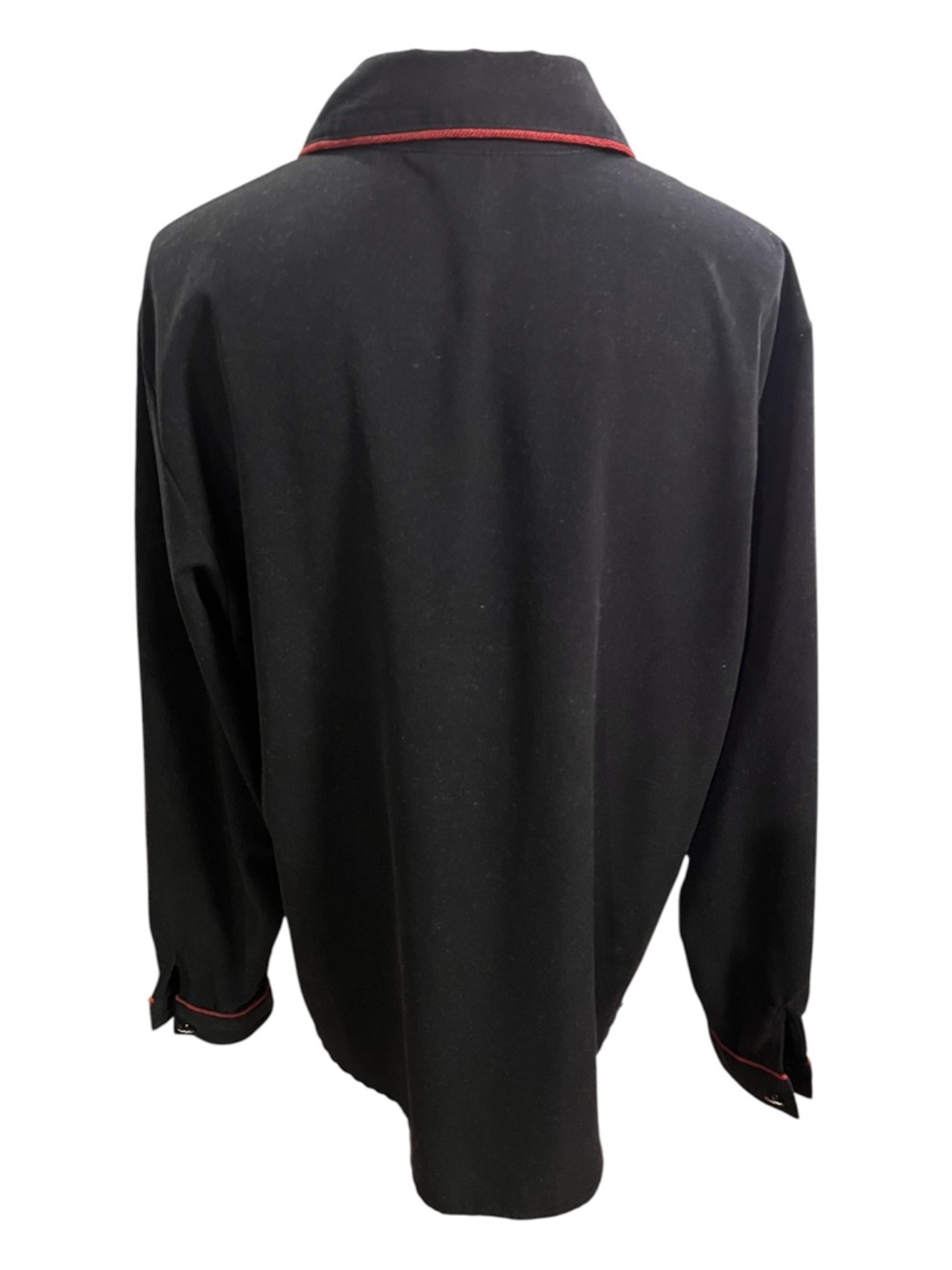 Vintage Black Embroidered Western-Style Button-Up Shirt size L - Picture 2 of 6